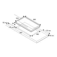 Газовая варочная панель 89х52,2 см Bertazzoni Modern P905LMODX стальная - 2 фото