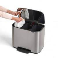 Мусорный бак 33 л Brabantia Bo Pedal Bin стальной - 7 фото