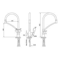 Смеситель 23,5 см Paulmark Siegen Metallum CRw хром - 7 фото