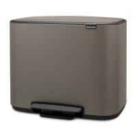 Мусорный бак 34 л Brabantia Bo Pedal Bin серый - 3 фото