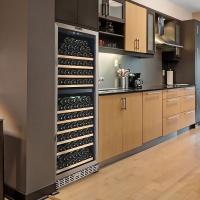Винный шкаф на 135 бутылок La Sommeliere Prestige MZ135DZ стальной - 4 фото