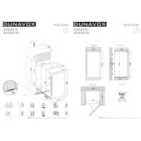 Встраиваемый винный шкаф на 89 бутылок Dunavox Build-IN DX-89.246TB - 1 фото