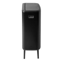 Мусорный бак 2x30 л Brabantia Bo Touch Bin Hi черный - 3 фото