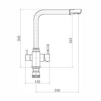 Смеситель Kuppersberg Geo KG2385CR Beige - 2 фото