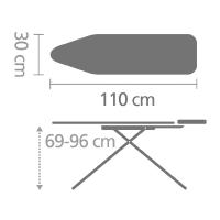 Гладильная доска 110х30 см Brabantia синяя - 5 фото