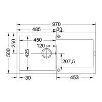 Кухонная мойка 97 см Franke Maris MRG 611-97 белый - 2 фото