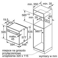 Электрический духовой шкаф 59,4 см Bosch Serie 8 HSG636BB1 черный - 7 фото