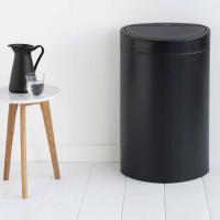 Мусорный бак 40 л Brabantia Touch Bin черный - 4 фото