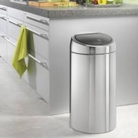 Мусорный бак 20+20 л Brabantia Touch Bin стальной полированный - 5 фото