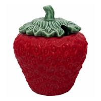 Емкость для хранения 13,5 см Bordallo Pinheiro Strawberries красно-зеленая - 2 фото