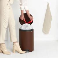 Ведро для мусора 20 л Brabantia NewIcon коричневое - 7 фото