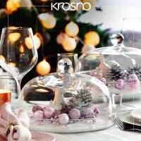 Блюдо сервировочное с крышкой 28х17 см Krosno Elite прозрачное - 7 фото