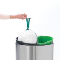 Двухсекционный мусорный бак 10-23 л Brabantia Touch Bin стальной - 8 фото