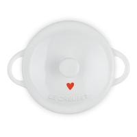 Кокот керамический Hearts 10 см 250 мл Le Creuset белый - 4 фото