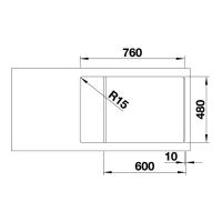 Кухонная мойка 78 см Blanco Zia XL 6 S Compact белая - 2 фото