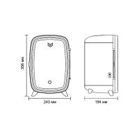 Холодильник для косметики 35,6х24,3 см Meyvel MB-06C2W - 13 фото