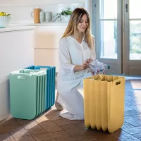 Корзина для мусора 30х25 см Guzzini Eco Packly зеленая - 3 фото