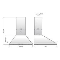 Вытяжка 60х49 см Elikor Оптима 60П-400-К3Л медная - 2 фото