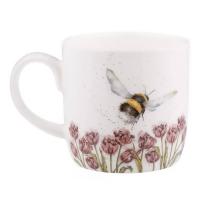 Кружка с подставкой 8,5х8 см 310 мл Royal Worcester Забавная фауна белая - 4 фото