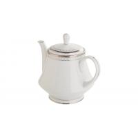 Чайник заварочный 1,1 л Noritake Rochester Platinum белый - 2 фото