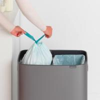 Мусорный бак 2x30 л Brabantia Bo Touch Bin серый - 6 фото