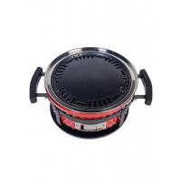 Угольный гриль 35х18 см Diamond Egg Tabletop Grill красный - 8 фото