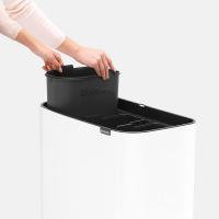 Мусорный бак 3х11 л Brabantia Bo Touch Bin белый - 7 фото