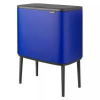 Ведро для мусора 34 л Brabantia Bo Touch Bin синее - 4 фото