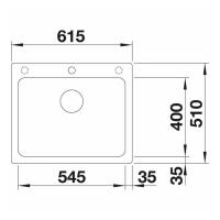 Кухонная мойка 61,5 см Blanco Naya 6 кофе - 5 фото