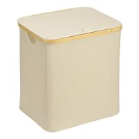 Корзина для белья 40х33 см 57 л Smart Solutions Neat Mid бежевая - 7 фото
