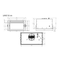 Встраиваемая вытяжка 52x28 см Lane Elica WH/A/52 - 11 фото