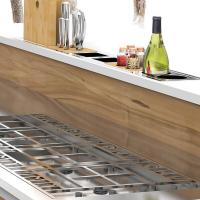 Сушилка для посуды 111,5х14,5 см Kantera Panama Slim PearlArc PSR1200-BP черная - 5 фото