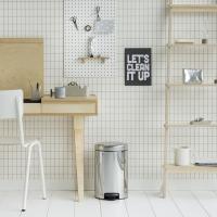 Ведро для мусора с педалью 12л Brabantia NewIcon нерж. сталь - 4 фото