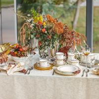 Тарелка суповая 22 см 300 мл Noritake Trefolio Gold белая - 7 фото
