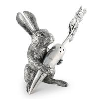 Солонка и перечница Rabbit Carrot 7,6х6,4 см Vagabond House Garden Friends - 3 фото