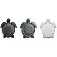 Костер 11х1,8х15,5 см Qualy Save Turtle черный - 2 фото