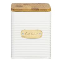 Банка для сахара 1,7 л Smart Solutions Irmel белая - 6 фото