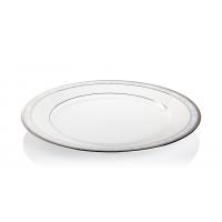 Тарелка обеденная 27 см Noritake Hampshire Platinum белая - 2 фото