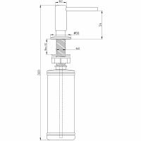 Дозатор 350 мл Paulmark Decus D004-DG графит - 2 фото