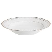 Тарелка суповая 22,6 см Noritake Rochester Platinum белая - 2 фото