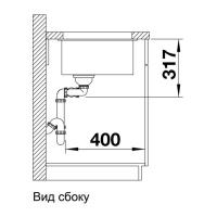 Кухонная мойка 75,5 см Blanco Subline 430/270-U антрацит - 1 фото