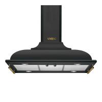 Островная вытяжка 90 см Smeg Cortina KCI19AOE антрацит - 2 фото