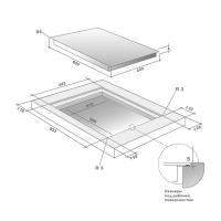 Индукционная варочная панель 90х41 см De Dietrich DPI7766XP черная - 2 фото