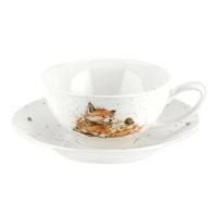 Кофейная пара Лисички 300 мл Royal Worcester Забавная фауна - 1 фото