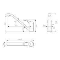 Смеситель Omoikiri Traditions Kado-SA бежевый - 2 фото