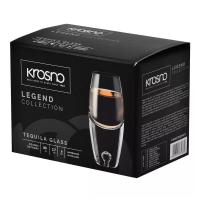 Рюмка для текилы 80 мл Krosno Legend прозрачная - 6 фото