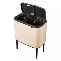 Ведро для мусора 34 л Brabantia Bo Touch Bin бежевое - 6 фото