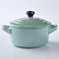 Кокотница керамическая 250 мл Le Creuset Metallics мята - 5 фото