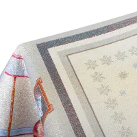 Скатерть 140х240 см Mix&Match бежевая - 4 фото