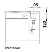 Кухонная мойка 19 см Blanco Subline 160-U белая - 2 фото